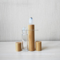 10ml essential oil white glass roller bottle with bamboo lid GR-009S